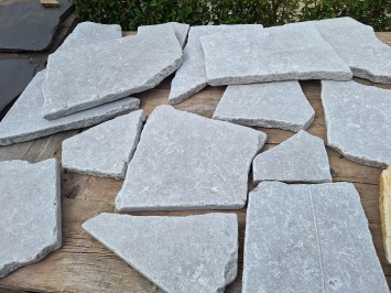 Balkan Blue Grey Flagstones normaalformaat 2-3 cm dik