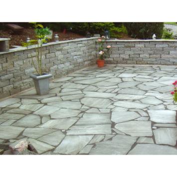 Autumn Grey Flagstones zwembadterras