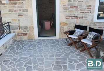 Balkan Blue Grey Flagstones normaalformaat 2-3 cm dik