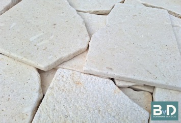 Balkan White Flagstones normaalformaat 1,5-3 cm dik