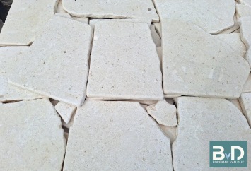 Balkan White Flagstones normaalformaat 1,5-3 cm dik