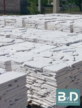 Balkan White Flagstones normaalformaat 1,5-3 cm dik