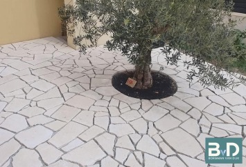 Balkan White Flagstones normaalformaat 1,5-3 cm dik