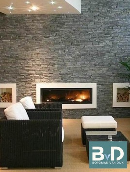 Black Slate Leisteen Concrete