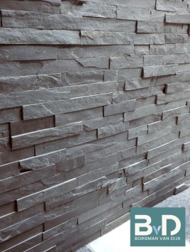 Black Slate Leisteen' Flatpanel