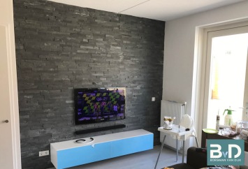 Black Slate Leisteen' Flatpanel