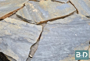 Flagstones Blue Shards Kwartsiet tuininspiratie