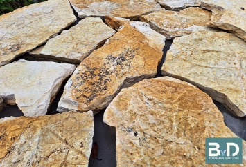 Bourgogne Geel Flagstones 2,5-4 cm dik