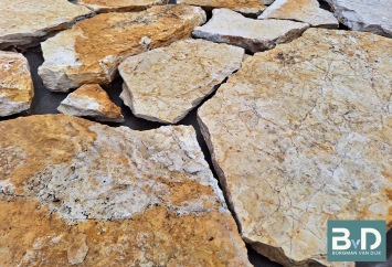 Bourgogne Geel Flagstones 2,5-4 cm dik