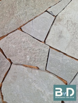 Brasil Emerald Green Flagstones 1,5-3 cm dik