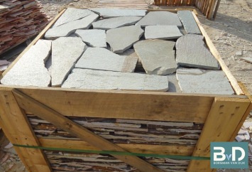 Brasil Green Flagstones binnen 1,5-3 cm dik