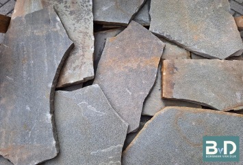 Brasil Green Flagstones dikformaat 2,5-4 cm dik