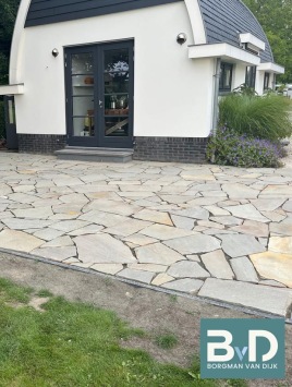 Flagstones Brasil Green 2,5-4 cm dik Terrastegels voor terras, tuin en rondom zwembad
