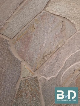 Brasil Green Flagstones binnen 1,5-3 cm dik