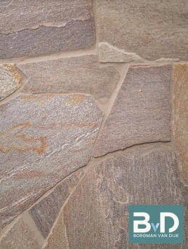 Brasil Green Flagstones binnen 1,5-3 cm dik