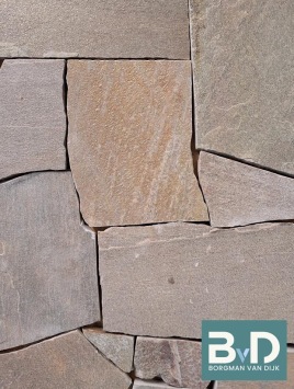 Brasil Green Flagstones binnen 1,5-3 cm dik