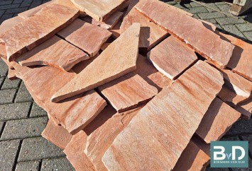 Mediterraanse Flagstones Brasil Rosso