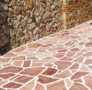 Brasil Rosso Flagstones