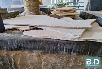 Brasil White Flagstones dun 1,5-3 cm dik