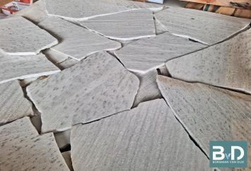 Brasil White Flagstones dun 1,5-3 cm dik
