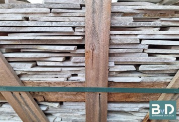 Brasil White Flagstones dun 1,5-3 cm dik