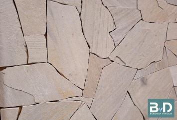 Brasil White Flagstones dun 1,5-3 cm dik