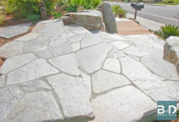 Brasil White Flagstones dikformaat 2,5-4 cm dik
