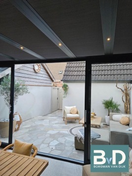 Brasil White Flagstones 2-4 cm view terras schuur Borgman van Dijk Zwartebroek