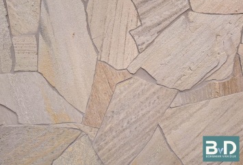 Brasil White Flagstones dun 1-1,5 cm dik