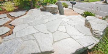 Brasil White Flagstones dikformaat 2,5-4 cm dik