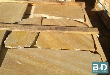 Flagstones Brasil Yellow 2,5-5 cm dik