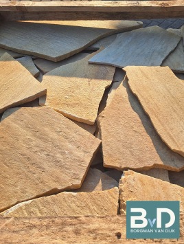 Flagstones Brasil Yellow dun 1-1,5 cm dik
