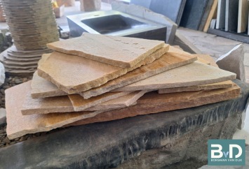 Flagstones Brasil Yellow dun 1-1,5 cm dik