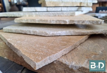 Flagstones Brasil Yellow dun 1-1,5 cm dik