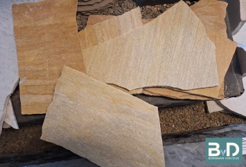 Flagstones Brasil Yellow dun 1-1,5 cm dik