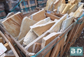 Brasil Yellow Flagstones grootformaat 4-6 cm dik