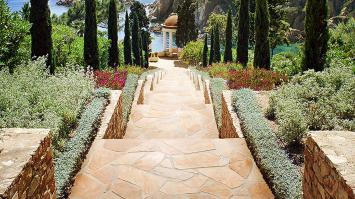 Brasil Yellow Flagstones dikformaat 2,5-4 cm dik