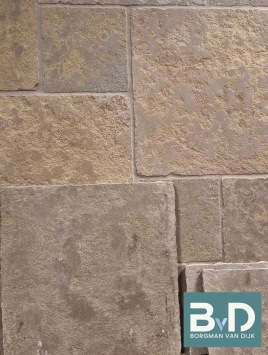 Castle Stone Beige Antique Groot Wildverband Kalksteen vloer