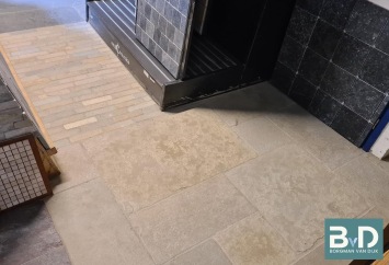 Castle Stone Beige Natural 20x5x2 cm waalklinkertjes showroom