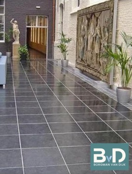 Castle Stone Black Antique 60x60x1,5 cm Semi Honed