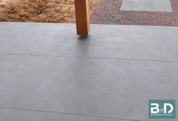 Ceramica 90x90x3 cm Concrete Black