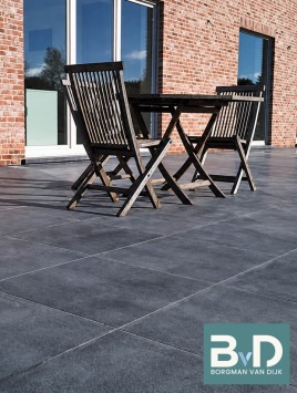 chinees hardsteen 60x60x2,5cm gezoet facet Terrastegels