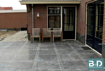 terrastegels Chinees hardsteen 80x80 cm