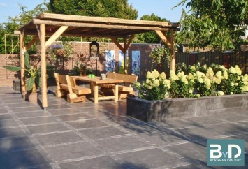 landelijke tegels Chinees hardsteen 80x80 cm