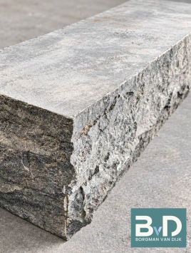 Chinees Hardsteen hoekblok 50x12x12 cm Gezaagd / Gekloven