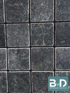 Classical Black Marmer 10x10x1,2 cm vloertegels antiek verouderd