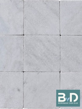 Classical White Marmer 20,3x20,3x1,2 cm Tumbled wit marmer vloertegels