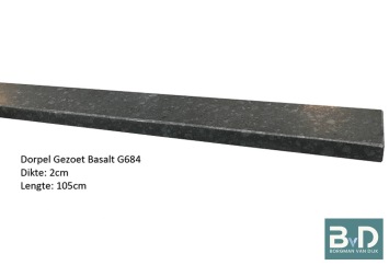 G684 Basalt binnendorpel 105x5x2 cm