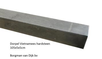 Vietnamees Hardsteen binnendorpel 105x9x2 cm licht gezoet / facet