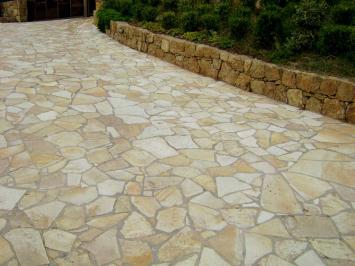 Yellow Saliq flagstones grootformaat 3-5 cm dik